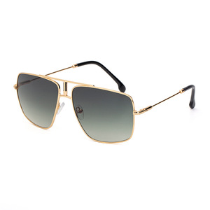 Lunettes de soleil carrées pour hommes, verres PC UV400, monture noire C2, marron C1, gris doré, pour les sorties, le cyclisme, la conduite ZX1006 - Product Image 3