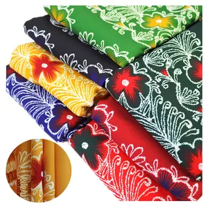 Factory Supplies Polyester Fabrics Textiles Digital Printing Design Island Style Fabric For Skirt