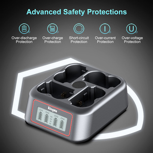 Kingma ที่ชาร์จสล็อต4สำหรับแบตเตอรี่ W235 NP ใช้ได้กับ <span class=keywords><strong>Fujifilm</strong></span> <span class=keywords><strong>X</strong></span> T4 <span class=keywords><strong>x</strong></span> T5 <span class=keywords><strong>x</strong></span> <span class=keywords><strong>H2</strong></span> <span class=keywords><strong>x</strong></span> H2S GFX100S GFX50S II - Product Image 5