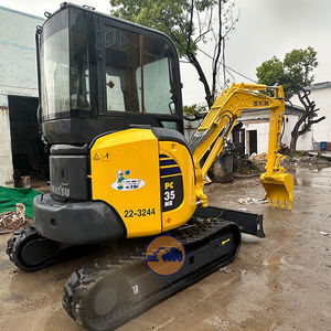 Escavatore Mini <span class=keywords><strong>Komatsu</strong></span> PC35MR-2 Usato con Cingoli in Gomma 3,5 Tonnellate Originale Giapponese PC35 MR 2 Piccolo Escavatore Compatto Cingolato - Product Image 2