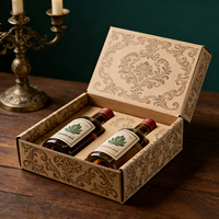 Caja de Envío Reutilizable, Impermeable y Moderna con Laminado Mate Ecológico TongKun para Vino Premium con Marca Personalizada