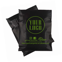 GDCX 7.8X11.8 Inch Logo personnalisé Express Black Courier Bags Clothes Shipping Package Envelope Poly Mailer Mailing Polymailer Bag