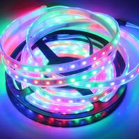 Bande LED RVB Pixel Étanche 2811 Néon Flexible Adressable Affichage RVB Intelligent WS2812B 12V Bande LED RVB Couleur Rêve