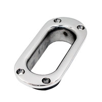 Passerelle ovale en acier inoxydable moulé pour bateau, accessoires de yacht, amarrage avec étrier, quincaillerie marine pour bateau