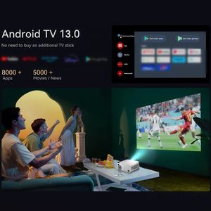 YDH-T5 2025 nouvelle <span class=keywords><strong>ampoule</strong></span> Smart 4K HD Home cinéma 600ANSI 200 pouces Android 13 1280*720P BT5.4 vidéo maison Mini projecteur LED 4K - Product Image 4