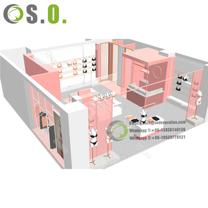 Chaud populaire grand magasin de vêtements Design centre commercial magasin de vêtements Design sous-vêtements armoire kiosque - Product Image 3