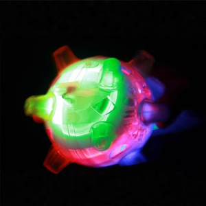 Pelota saltarina luminosa de plástico, colorida y brillante, juguete para niños de 2 a 4 años, unisex, para jugar en la calle - Product Image 2
