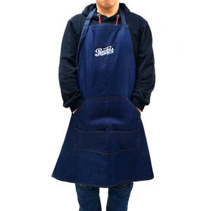Delantales de Trabajo sin Mangas de Mezclilla con Diseño de Corbata en el Cuello, Múltiples Bolsillos, Reutilizables, Duraderos, con Logotipo Personalizado para Restaurantes y Uso Doméstico - Product Image 3