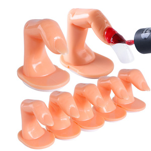 Plateforme d'entraînement et de simulation pour la pose d'ongles en plastique, avec doigt d'entraînement et support de présentation, pour salons de manucure - Product Image 1