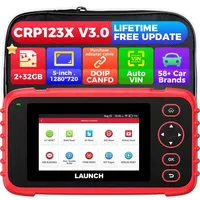 LAUNCH CRP123X V3.0 Herramienta de Diagnóstico Completo del Sistema para Motor, Transmisión, ABS, SRS, Escáner con Cobertura de Vehículos de 1996 a 2026
