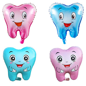 Ballons en aluminium mignons en forme de dents pour dentistes, diplômés de dentisterie, activités éducatives sur la santé bucco-dentaire pour enfants, décorations de fête en clinique - Product Image 1