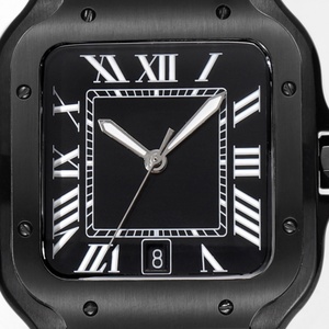 Reloj Automático de Lujo para Hombre con Movimiento Mecánico Santoses Miyota 9015 de Calidad Original TOP, Estilo Darth Vader, Tipo <span class=keywords><strong>Cartier</strong></span> - Product Image 2