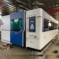 Mesin Pemotong Laser Fiber 3000W CORAL Factory Direct CNC Dual Exchange Table Solusi Pemotongan Logam Digital AI