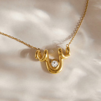 Ketting van titaniumstaal met strass, accessoire voor dames, ketting met enkele hanger, roestvrijstalen sieraden die niet vervagen