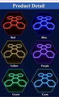 Vente chaude RGB Hexagon Lighting Led Work Light LED RGB lumière en nid d'abeille