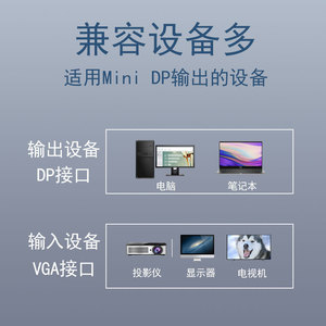Cable adaptador convertidor Displayport a Vga para conexión de pantalla LED del monitor - Product Image 4