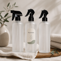 Bouteille pulvérisateur en plastique PET de 500 ml avec pistolet pulvérisateur, réutilisable, vide, pour produits de nettoyage, entretien du jardin, cosmétiques, arômes