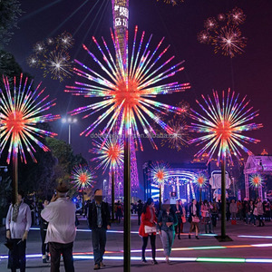 H:3m coloré électrique extérieur étanche décoration 3d Led noël météore animé feux d'artifice lumière - Product Image 6