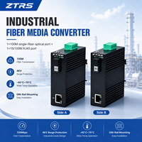 Convertitore di Media Ottico ZTRS Monomodale 120km SC per Centrali Elettriche