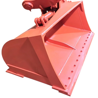 Godet d'excavatrice 1-15T pour le nettoyage de boue, godet à silt, godet de dragage pour marais, pour étangs, canaux, sols humides, trous de drainage, avec bord de coupe renforcé