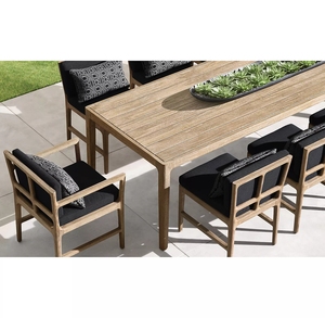 Patio Furniture Modern Style <b>Garden</b> Hotel New Design Solid <b>Teak</b> Wood Outdoor Dining Sets - Product Image 1