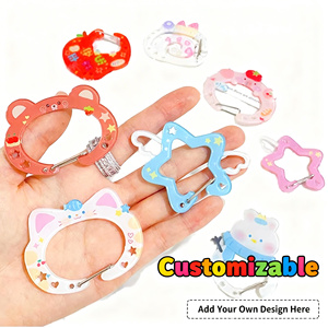 Moschettone Portachiavi in Plastica Personalizzato con Stampa UV, Clip in Acrilico con Cartoni Animati, Direttamente dalla Fabbrica in Cina - Product Image 2