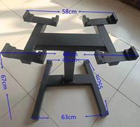 Support de rangement robuste et réglable pour haltères de musculation à domicile, capacité 2 paires, en acier