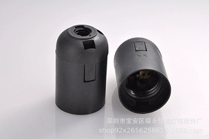 <span class=keywords><strong>E27</strong></span> Cassette giữ đèn nhựa <span class=keywords><strong>LED</strong></span> vít phụ kiện chiếu sáng đèn chùm phụ kiện ánh sáng cơ thể giữ đèn màu đen và trắng CE - Product Image 5