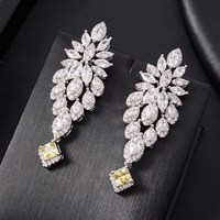 ensembles de bijoux de mariage exquis Zircon collier Bracelet boucles d'oreilles anneau mariage ensemble de bijoux de mariée