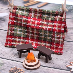 Casa de muñecas mini tienda de campaña OB11 tela pequeña en miniatura al aire libre escena de picnic accesorios de tiro modelo Accesorios - Product Image 2