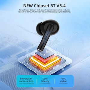 หูฟังไร้สาย IPX4 กันน้ำ 4MICS ANC ENC TWS เสียงเบสหนักแน่น สำหรับ V6.0 เสียงสเตอริโอ กล่องชาร์จ 250mAh - Product Image 4