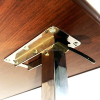 Table de lit d'hôpital Dragon DW-OB001, nouveau design, en acier et bois, avec 4 roulettes, garantie de 2 ans
