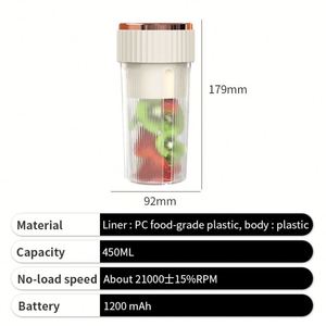 Licuadora de Jugos 2026, Eléctrica, Portátil, Colorida, Conveniente, para Jugos de Frutas Frescas, para Uso Doméstico - Product Image 2