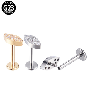 Bán Sỉ F-136 ASTM Đồ Trang Sức Xỏ Lỗ Môi Môi Môi Môi Hình Cầu & Mặt Trăng Bằng Titan Đá Quý Đá Quý & Đá Quý Trang Sức Xỏ Khuyên Cơ Thể - Product Image 6