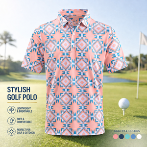 Camisetas Polo de Golf con Logotipo Personalizado OEM, Impresión por Sublimación, Secado Rápido, Transpirables, Elásticas en 4 Direcciones, Poliéster y Spandex, Camisetas de Alto Rendimiento - Product Image 1