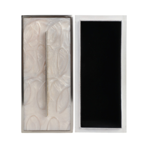 Scatola portaoggetti decorativa con coperchio, organizer lungo per gioielli, per decorazioni per la casa, ricordi e accessori - Product Image 6
