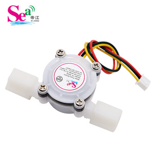 Débitmètre haute précision S402, turbine à aubes en POM de qualité alimentaire, capteur de débit 1/4 avec écrous 0,3-5 LPM pour eau potable - Product Image 2