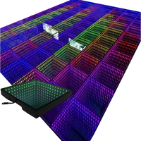 Lampes mobiles Abyss RGBW 15W pour sol, avec contrôle DMX512, activation sonore, CRI 70, IP55, pour piste de danse disco