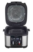 Friteuse à air électrique multifonction 16-en-1, 750 l/8QT, en acier inoxydable, appareil numérique intelligent avec friture, Grill