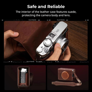 Kit d'étui en cuir <span class=keywords><strong>pour</strong></span> <span class=keywords><strong>appareil</strong></span> <span class=keywords><strong>photo</strong></span> <span class=keywords><strong>FUJIFILM</strong></span> X100VI, SmallRig 4558 avec demi-étui, couvercle rabattable et bandoulière - Product Image 2