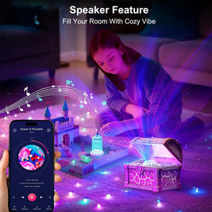 寝室用7色宝箱型ナイトライト、オーロラライトプロジェクター、調光可能なギャラクシー プロジェクター、クリスマスギフト用の雰囲気照明 - Product Image 3