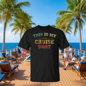 Camiseta Promocional con la Frase "This Is My Cruise Love Cruising Vacation" - Product Image 3