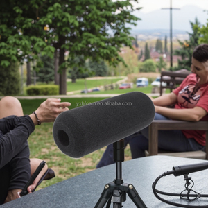 12cm Đen Camera <span class=keywords><strong>Mic</strong></span> Bìa Sponge cho âm thanh-technica, AZDEN, ikegami, schoeps, <span class=keywords><strong>Shure</strong></span>, Sennheiser & Sony mics - Product Image 1