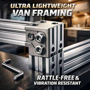 Système <span class=keywords><strong>de</strong></span> charpente en profilés aluminium légers <span class=keywords><strong>de</strong></span> style 8020 pour conversion <span class=keywords><strong>de</strong></span> <span class=keywords><strong>camping</strong></span>-<span class=keywords><strong>car</strong></span>, pour lit et armoire - Product Image 3