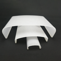 Abat-jour linéaire en polycarbonate extrudé Bming, résistant au feu, refroidi par air, pour éclairage de car