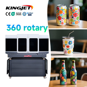 Kingjet UV Xi Lanh Máy In R001fc Chất Lượng Cao Nhà Máy Công Nghiệp Hình Trụ Rượu Vang Đa-Chất Liệu Chai Đa-Chất Liệu - Product Image 1
