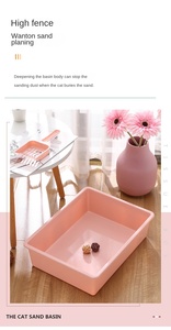 Brandneue Offene PP Halbgeschlossene Katzentoilette mit Schaufel - Haustier-Reinigungszubehör - Product Image 6