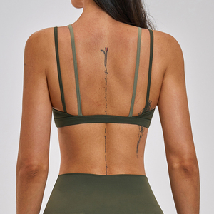 Soutien-gorge de sport antichoc à maintien élevé pour femme, rembourré, color block, pour yoga, fitness, entraînement et course à pied - Product Image 6