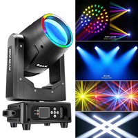 Projecteur mobile LED 295W avec fonction Halo, contrôle DMX512, culot E27 pour mariages, discothèques et spectacles de DJ