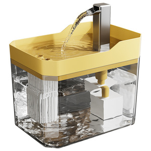 Fuente de agua automática para mascotas con sistema de filtración para gatos y perros, diseño moderno de plástico. - Product Image 3